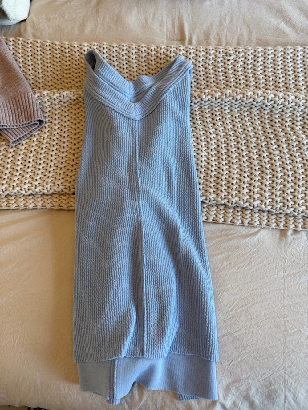 aerie Light Blue V-Neck Sweater